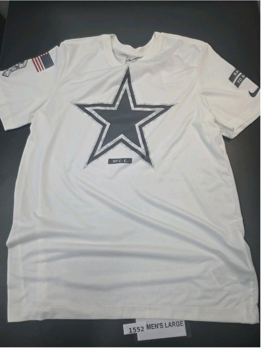 Nike Dallas Cowboys Salute to Service Dri-FIT Shirt Men’s Large White #1552 - Picture 1 of 5